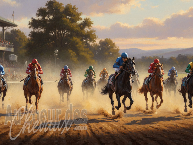 Les Courses hippiques, enjeux sportifs, s�lection g�n�tique et dynamiques �conomiques