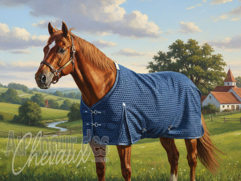 La Couverture nid d'abeille du cheval, propri�t�s textiles et optimisation du s�chage post-effort