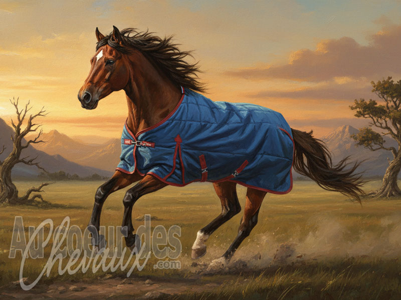 La Couverture s�chante pour le cheval, dynamique de l'�vaporation et gestion de la r�cup�ration thermique