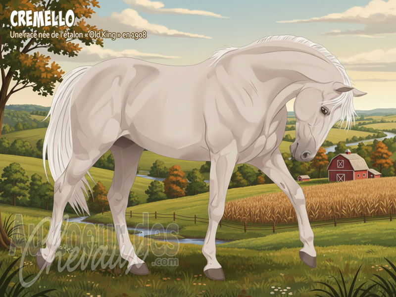 Le Cheval Cremello, de la l�gende du nebraska � la reconnaissance officielle