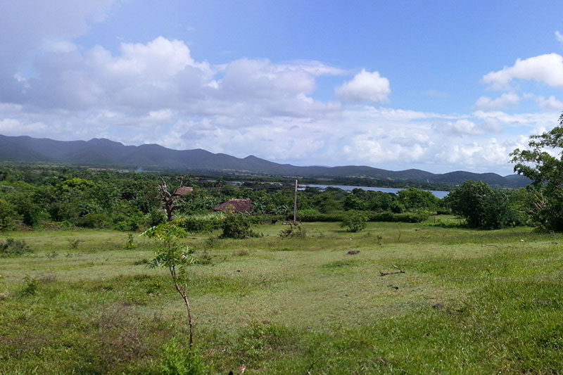 Une vue d'un paysage de Cuba