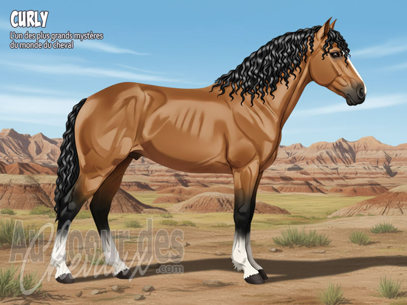 Le Cheval Curly, le myst�re de la toison de l'ouest am�ricain