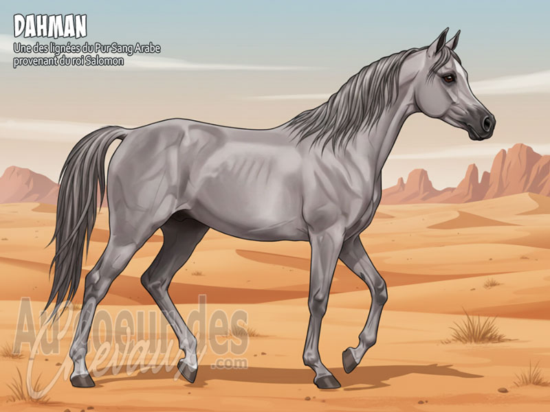 Le Cheval Dahman, le joyau noir de l'arabie