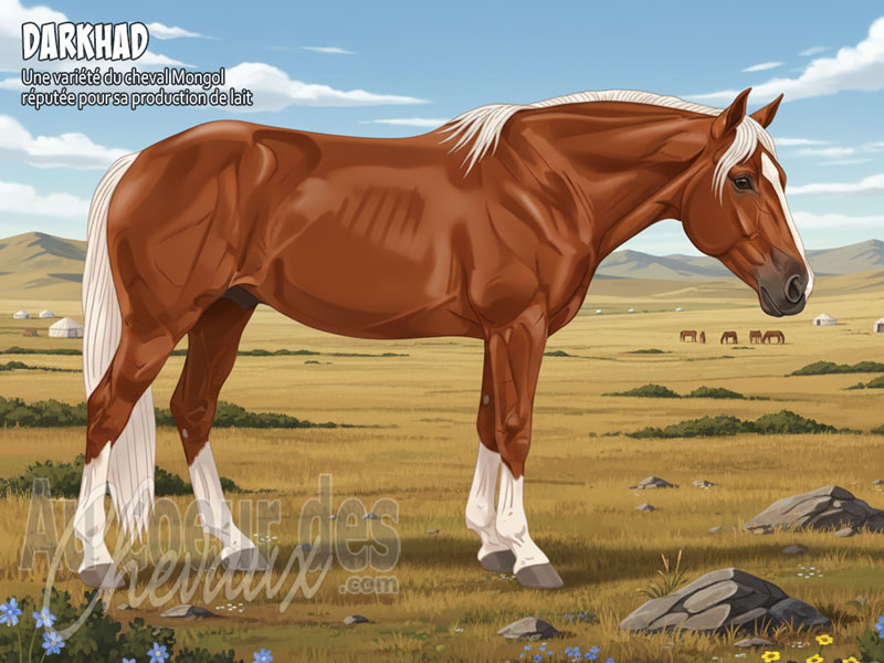 Le Cheval Darkhad, le gardien blanc des steppes du nord