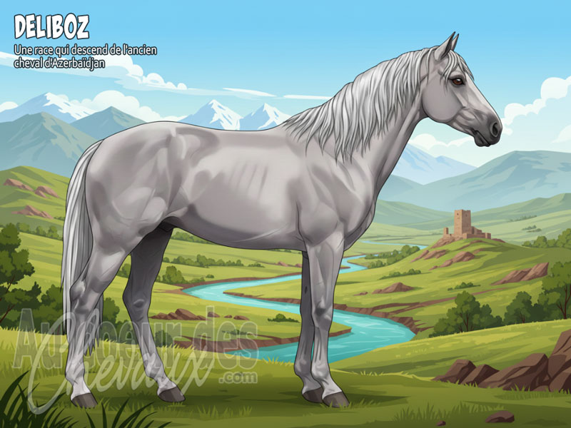 Le Cheval Deliboz, le noble marcheur d'azerba�djan