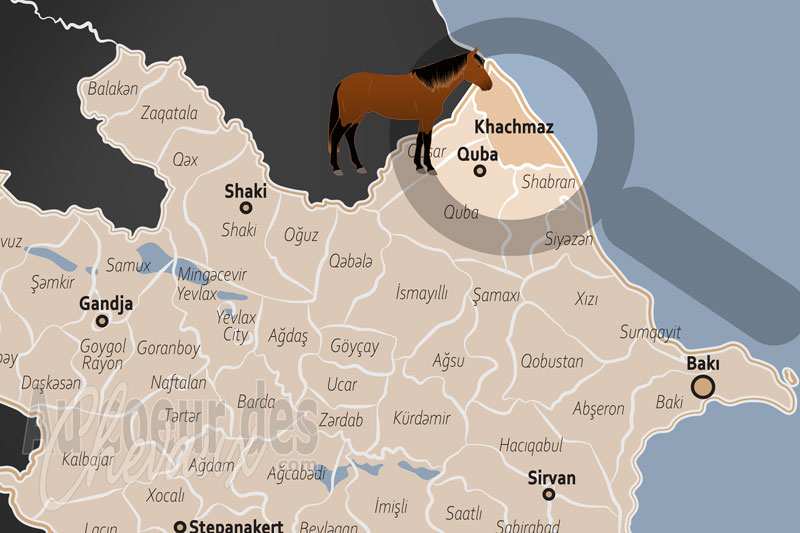 La localisation du District de Khachmaz en Azerba�djan