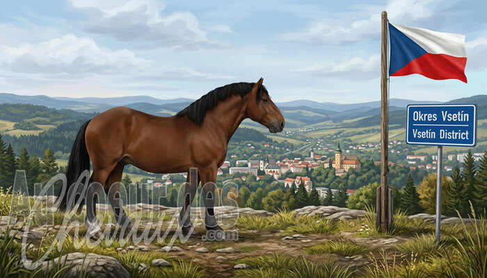 Le District de Vset&iacute;n, bastion du cheval de for&ecirc;t et de la tradition valaque