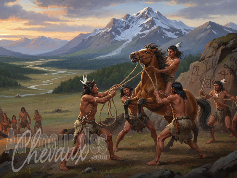 La Domestication du cheval, analyse des origines, de l'�volution g�n�tique et de l'impact civilisationnel
