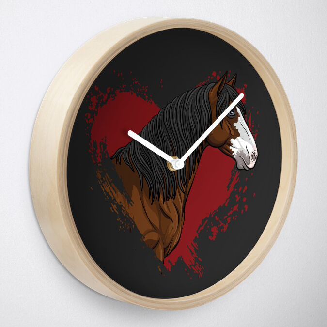 La t�te du cheval Abaco Barbe et un coeur rouge