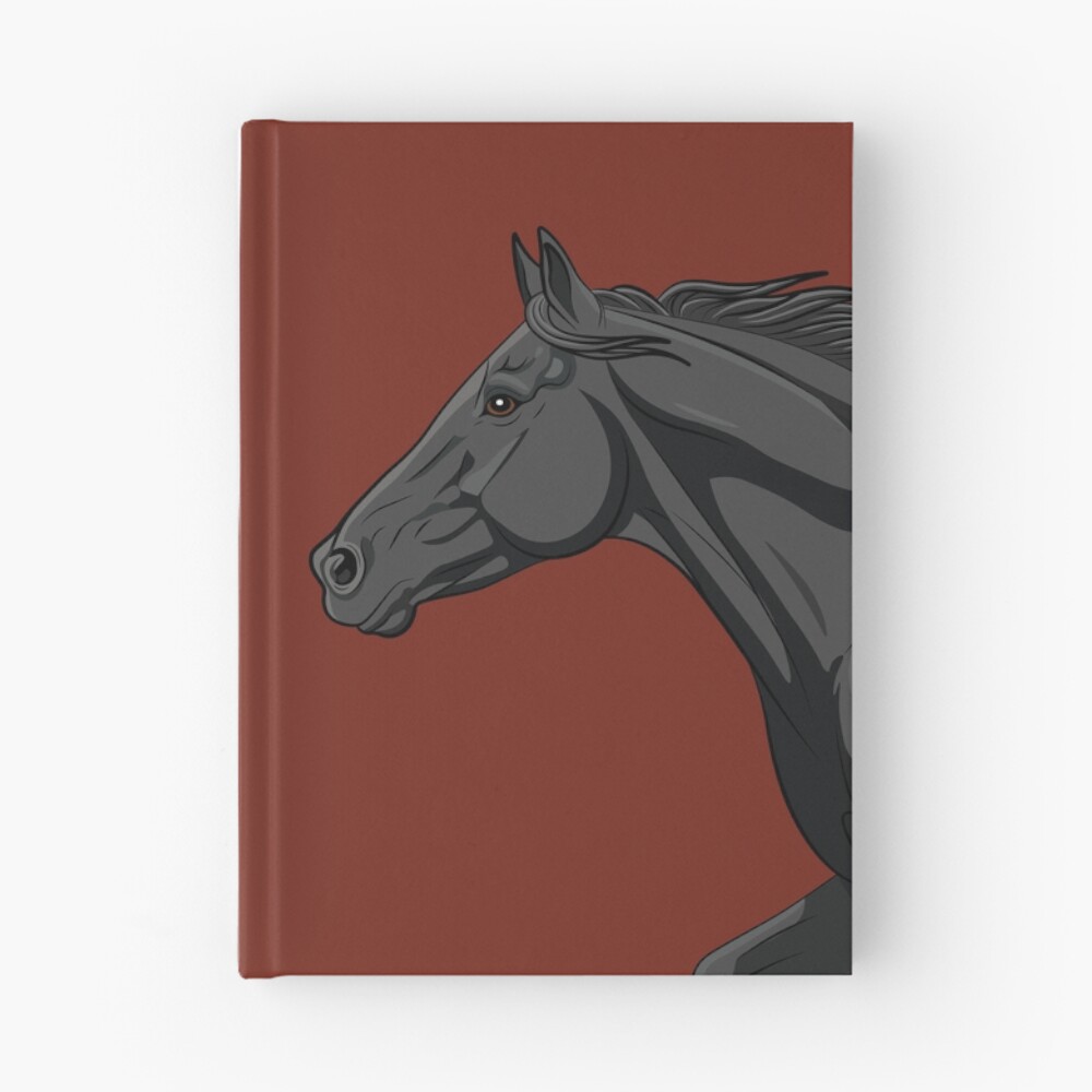 La t�te d'un cheval Abaga Noir au galop