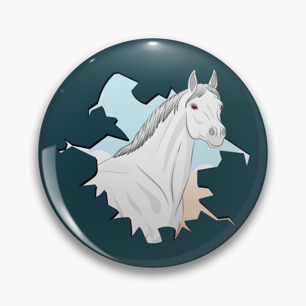 La t�te d'un cheval Abbayan devant un d�sert