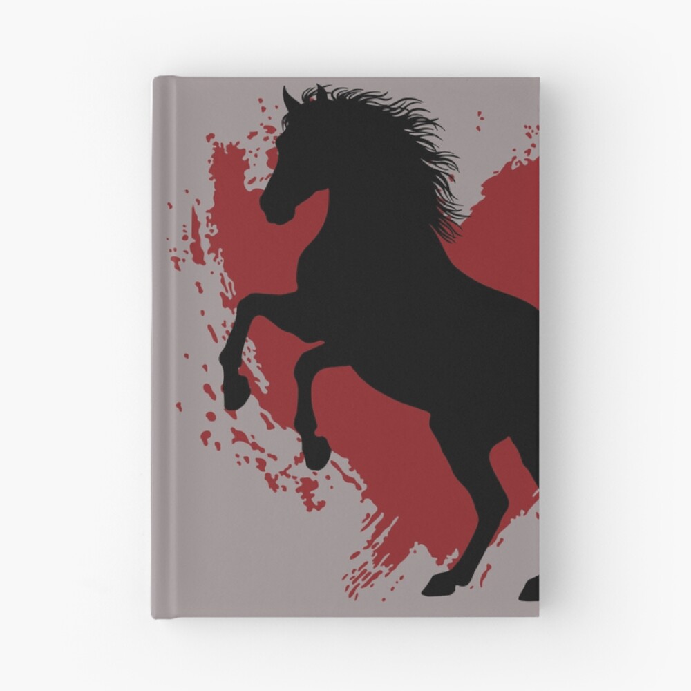 La silhouette du cheval Abbayan cabr� et un coeur