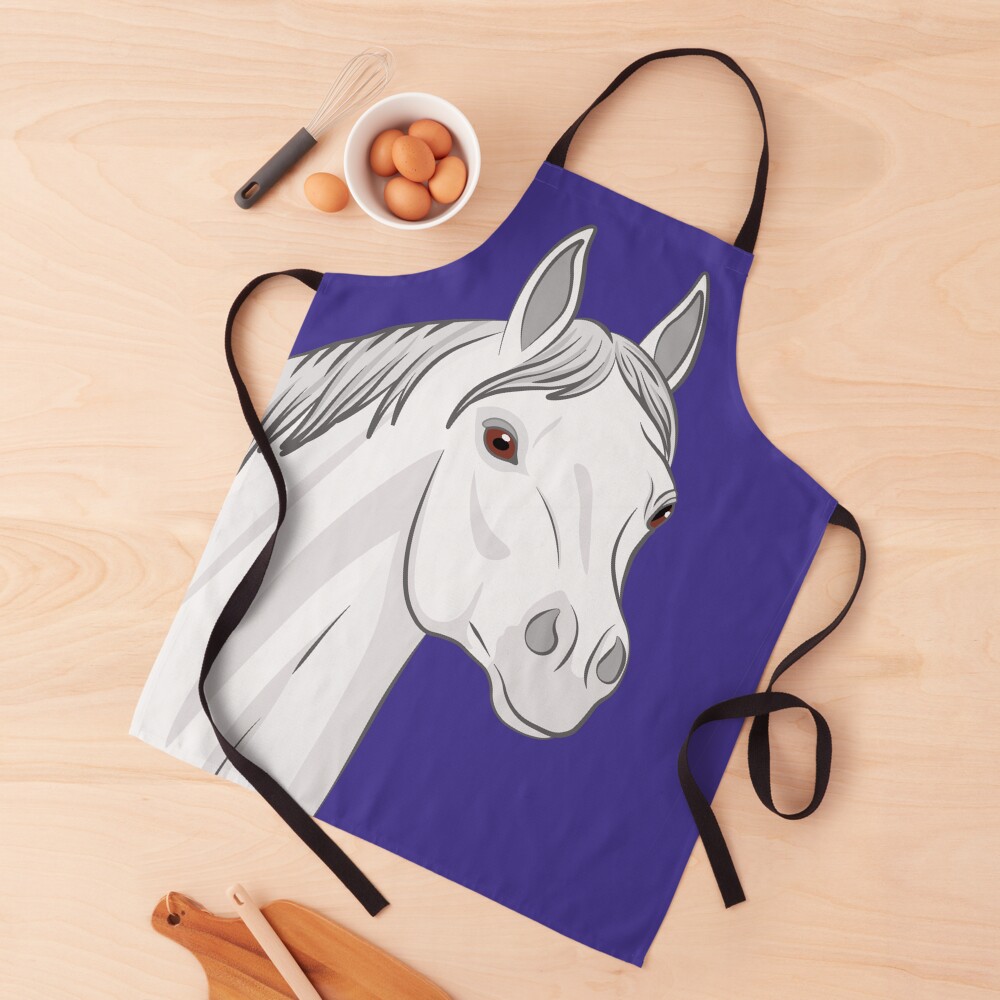 La t�te d'un cheval Abbayan blanc