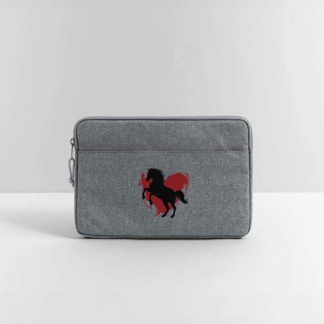 La silhouette du cheval Abbayan cabr� et un coeur