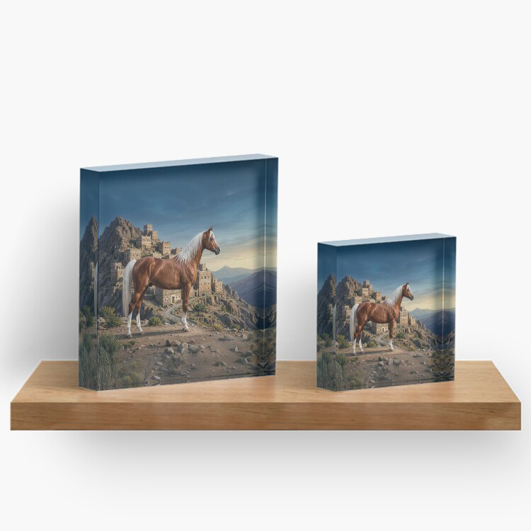Le cheval Abou'Ourquob et un paysage du Y�men