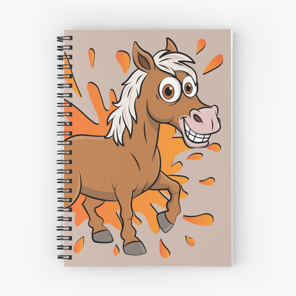 Un dessin cartoon d'un cheval Abou'Ourquob