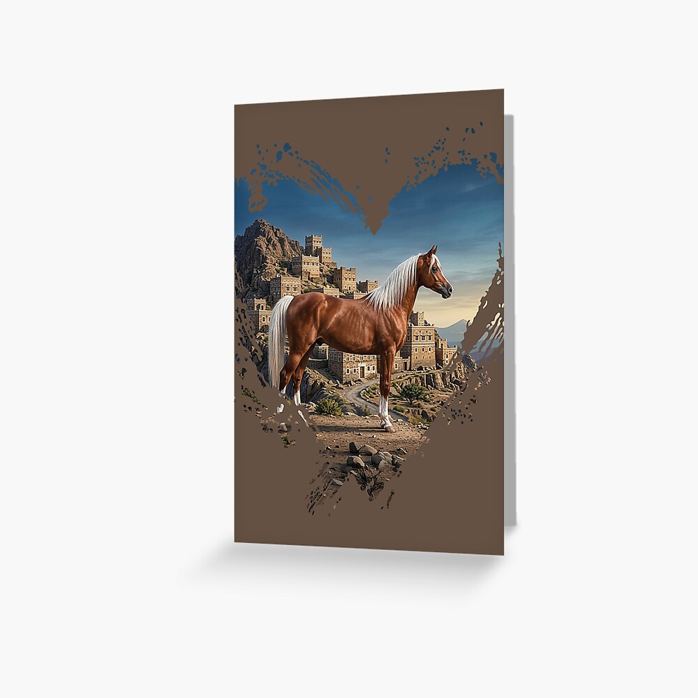 Le cheval Abou'Ourquob, le Y�men et un coeur