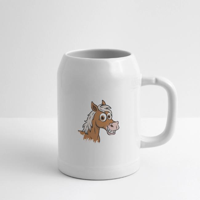 Un dessin cartoon d'un cheval Abou'Ourquob