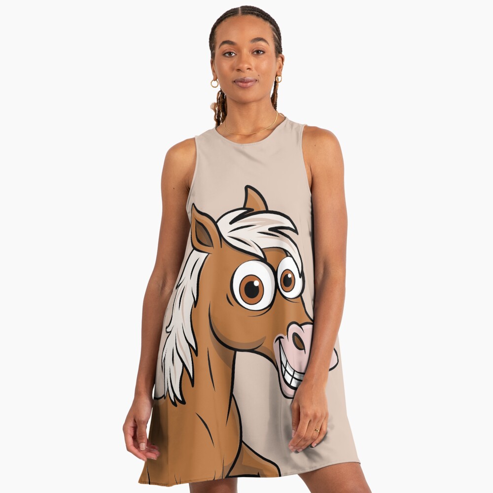 Un dessin cartoon d'un cheval Abou'Ourquob