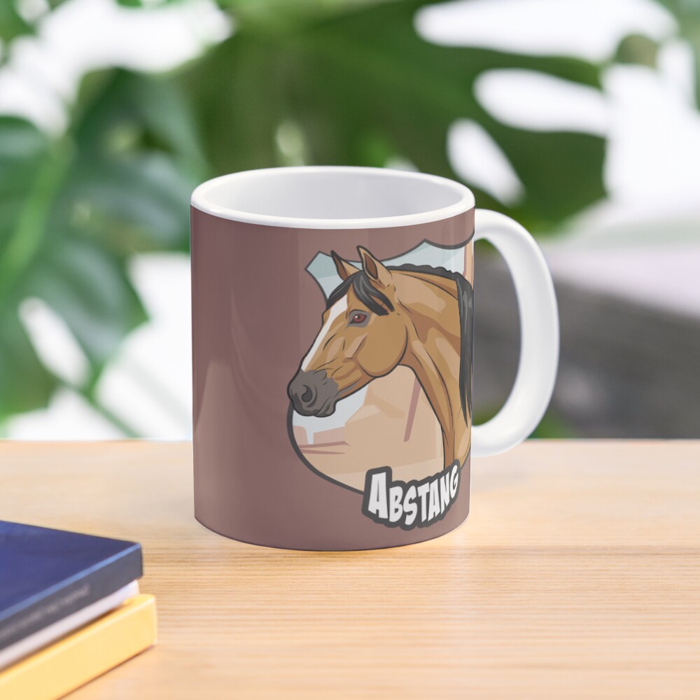 Un cheval et un d�sert dans un �cusson