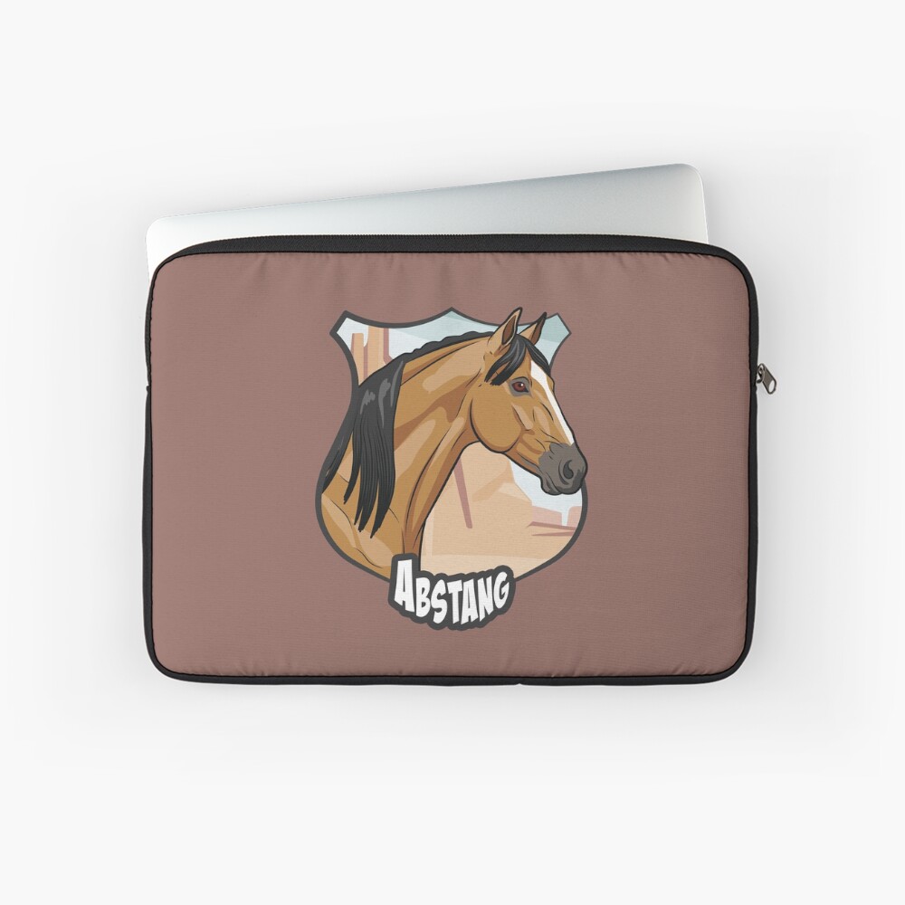 Un cheval et un d�sert dans un �cusson