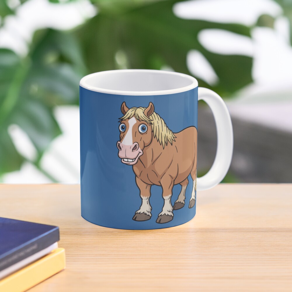 Un dessin cartoon du cheval Abtenauer