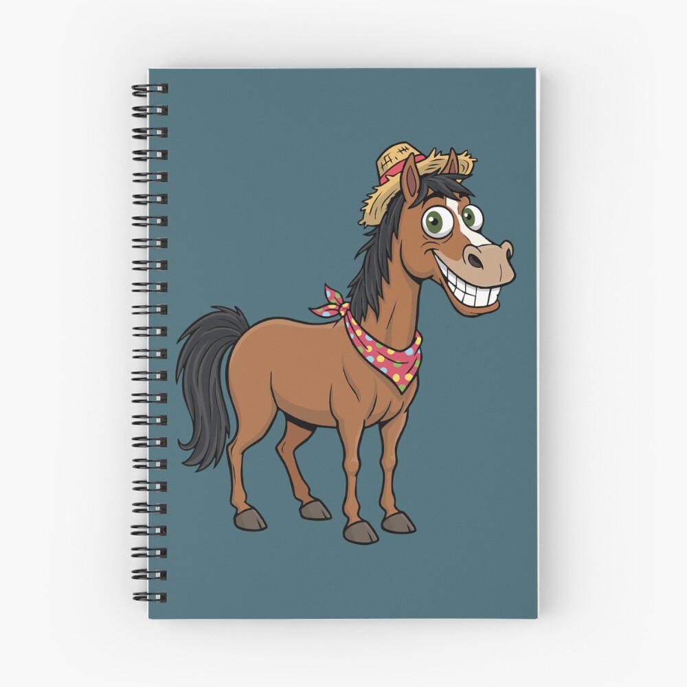 Un dessin cartoon d'un cheval Abyssinien