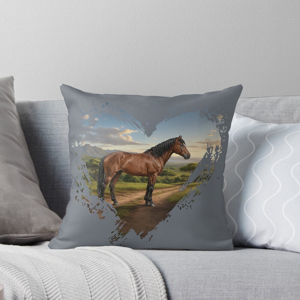 Un cheval Abyssinien, l'�thiopie et un coeur