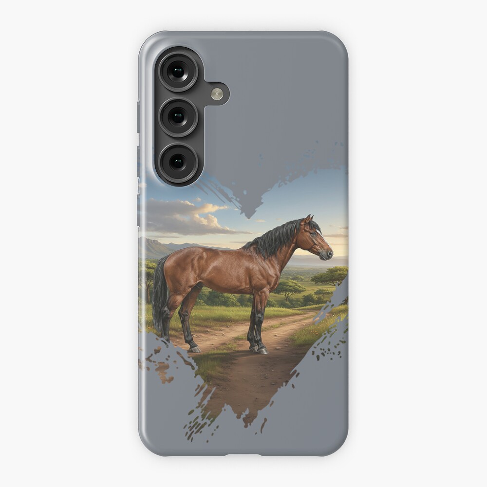Un cheval Abyssinien, l'�thiopie et un coeur