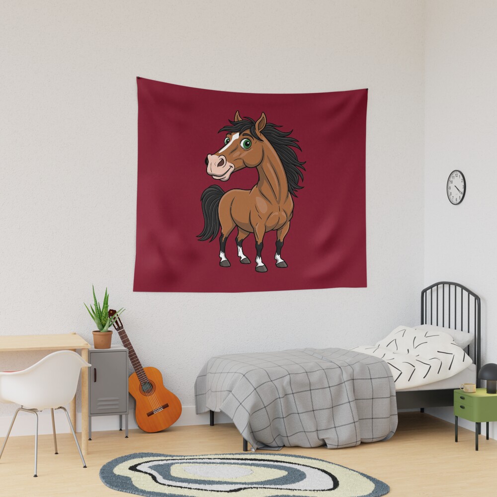 Une caricature d'un cheval Abyssinien