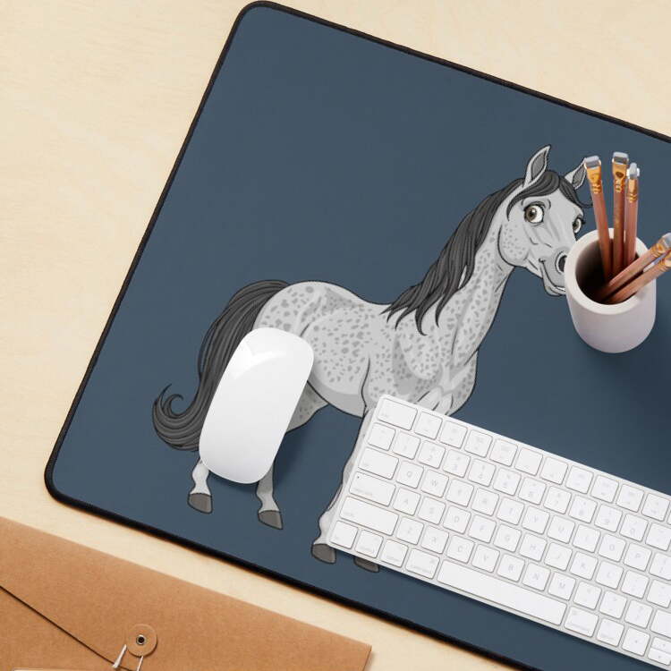 La caricature du cheval Arabe Abbayan
