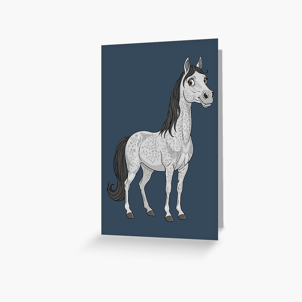 La caricature du cheval Arabe Abbayan