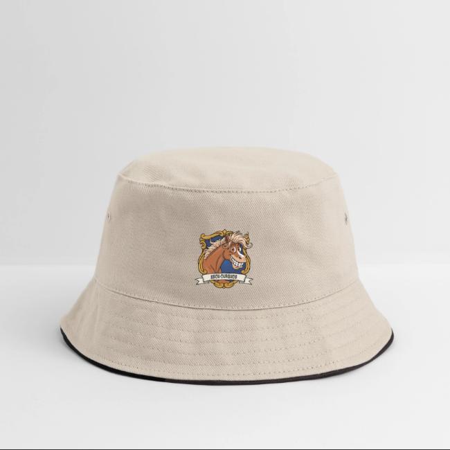 La caricature du cheval Arabe Abou'Ourquob dans un blason