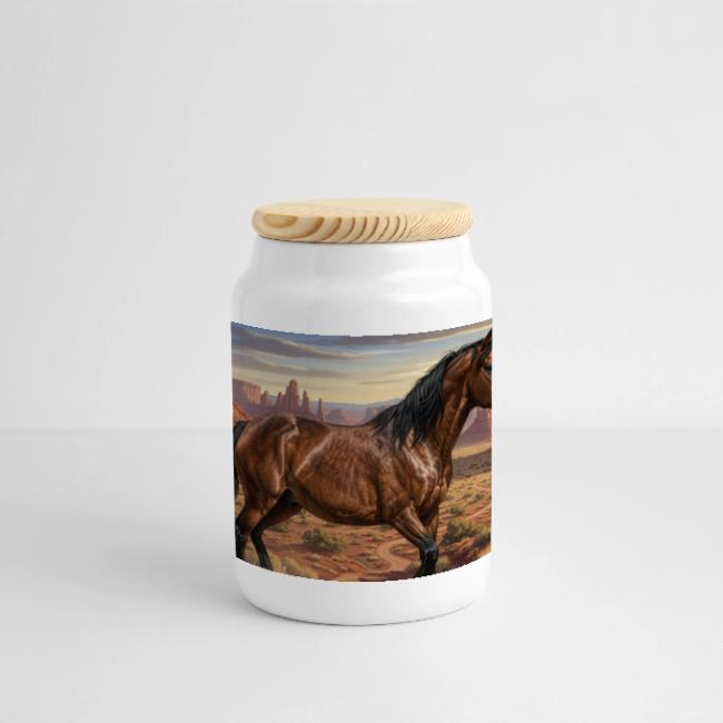 Le cheval Abstang et un paysage des �tats Unis