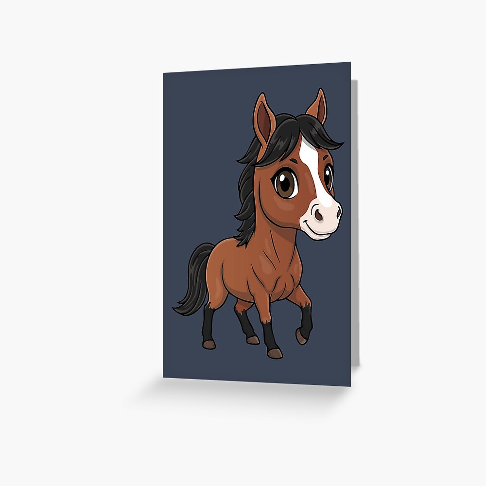Un dessin de style chibi du cheval Abstang
