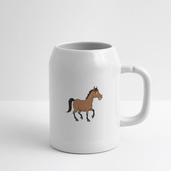 Un dessin cartoon d'un cheval Abstang