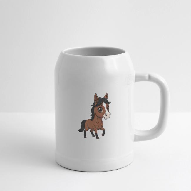 Un dessin de style chibi du cheval Abstang