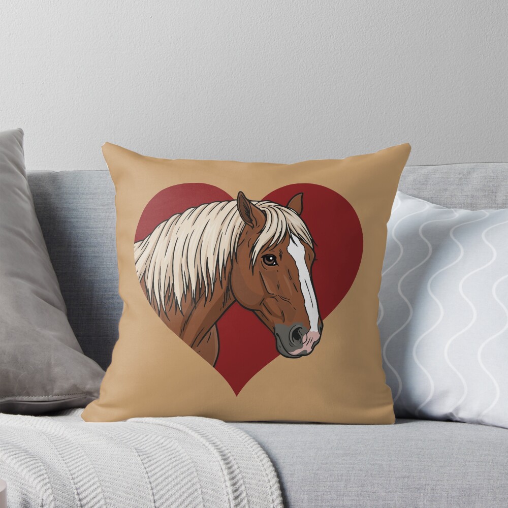 La t�te du Cheval Abtenauer et un coeur rouge
