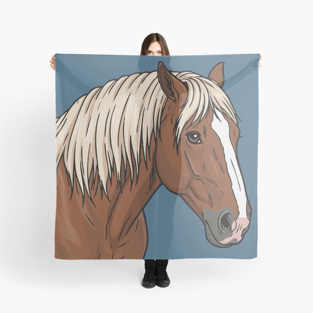 La t�te du Cheval Abtenauer avec une robe alezan