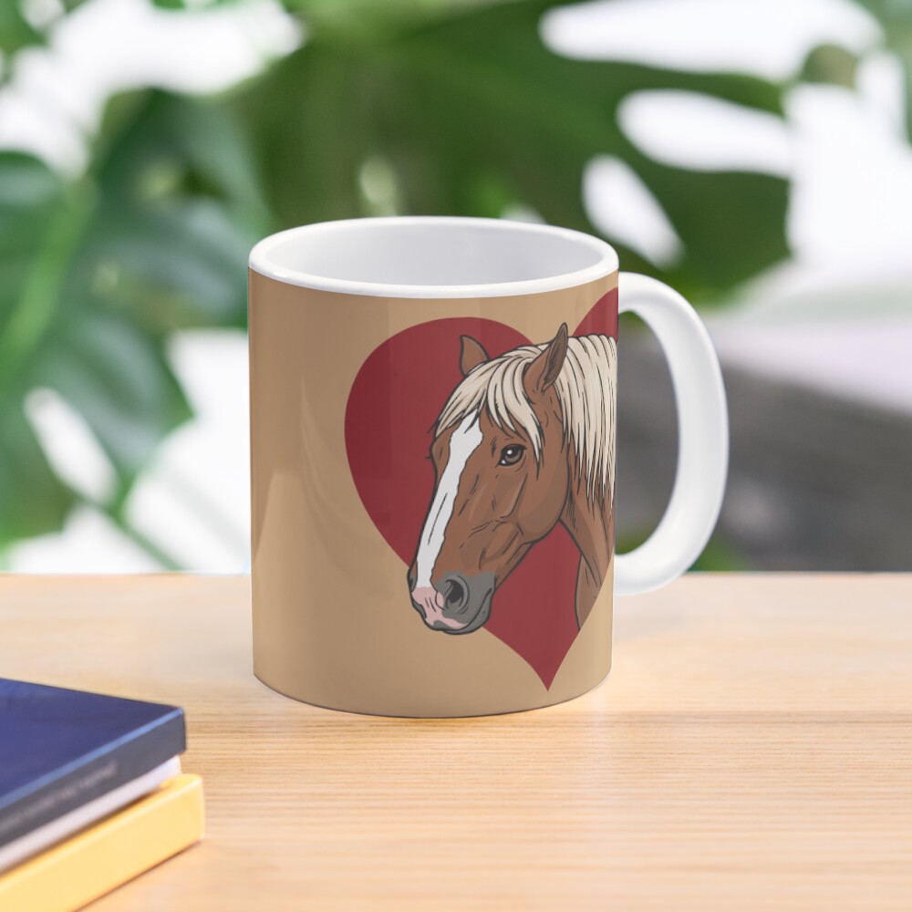 La t�te du Cheval Abtenauer et un coeur rouge