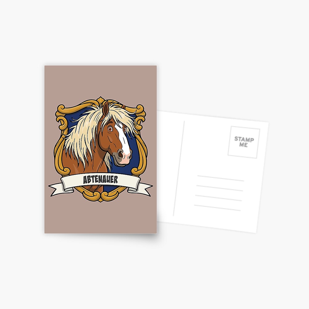 La caricature du Cheval Abtenauer dans un blason