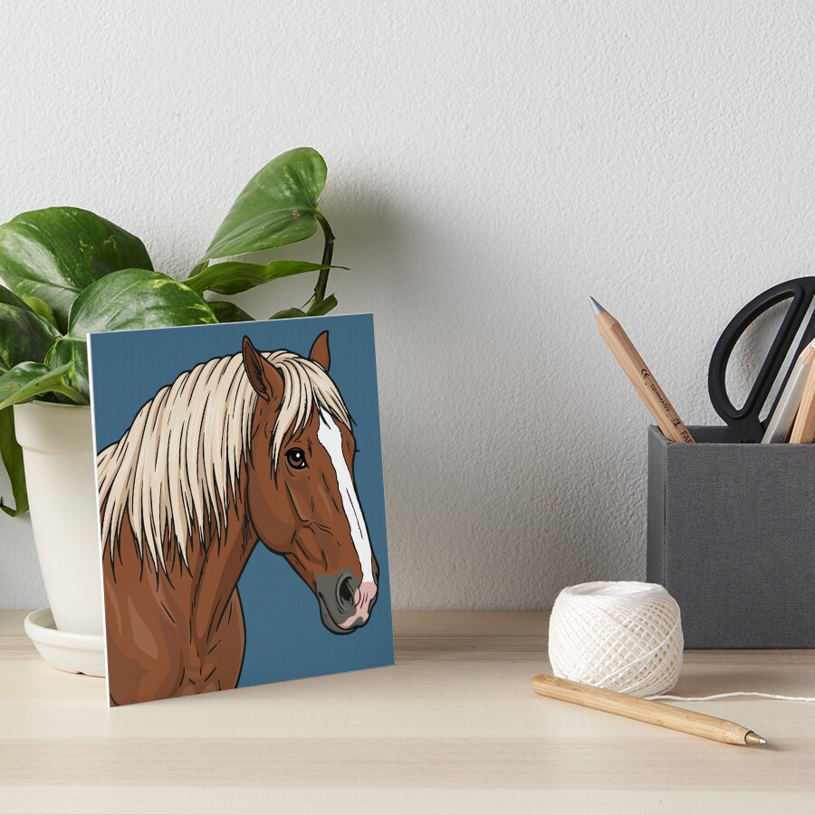 La t�te du Cheval Abtenauer avec une robe alezan