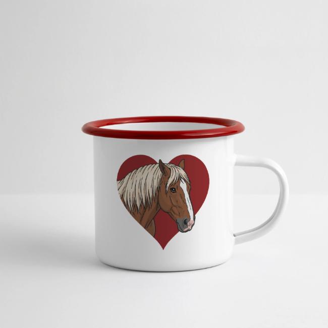 La t�te du Cheval Abtenauer et un coeur rouge