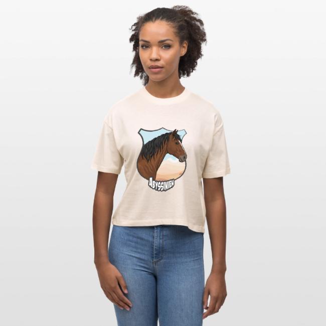La t�te du Cheval Abyssinien, un blason et un paysage