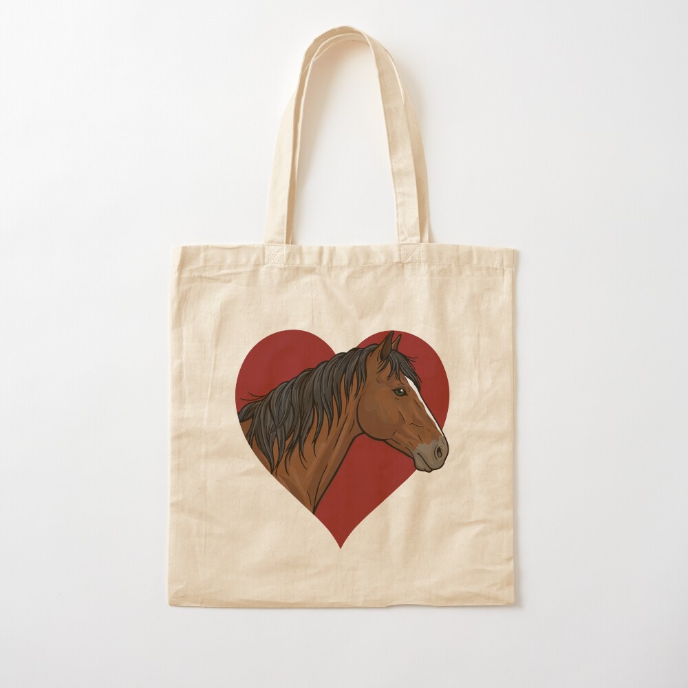 La t�te du Cheval Abyssinien et un coeur rouge