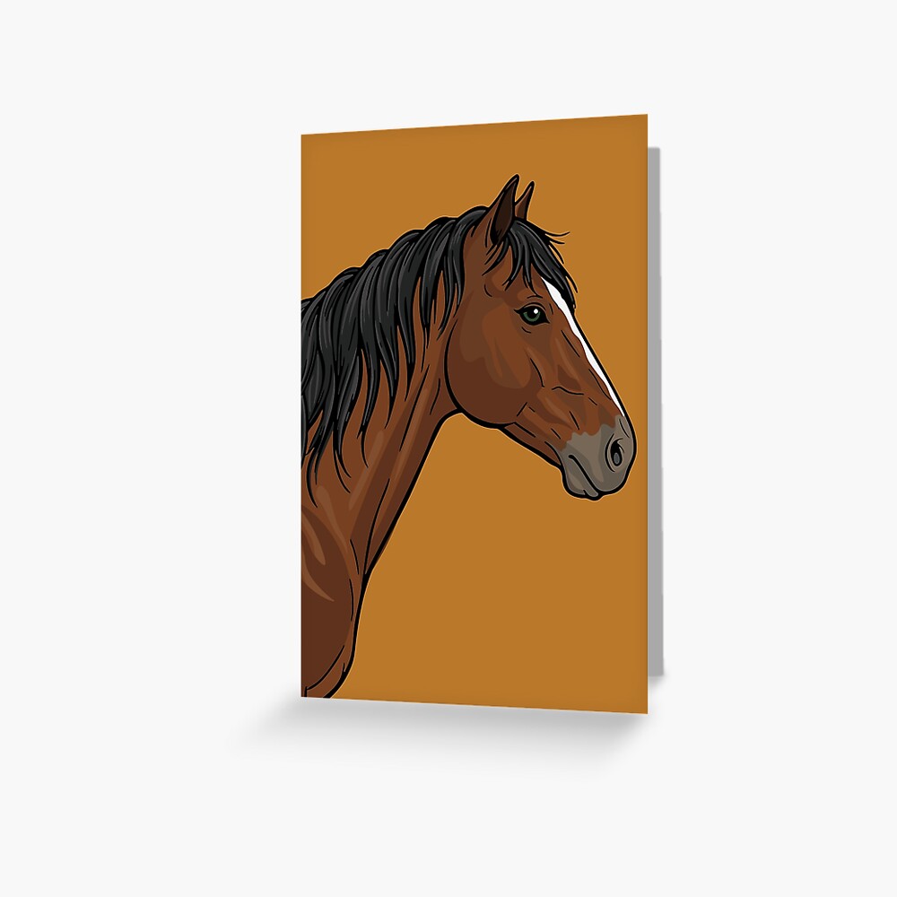 La t�te du Cheval Abyssinien avec une robe bai