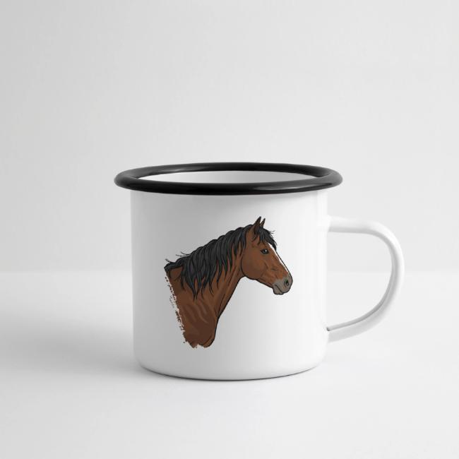 La t�te du Cheval Abyssinien avec une robe bai