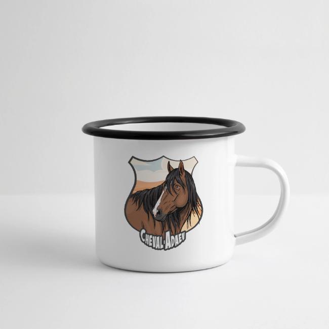 La t�te du Cheval Adaev, un blason et un paysage