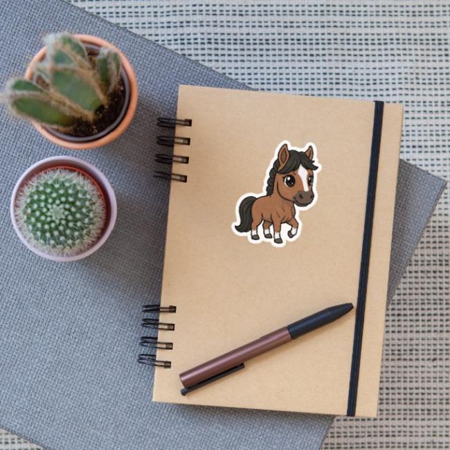 Un dessin de style chibi du Cheval Aegidienberger