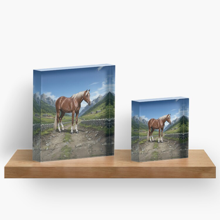 Le Cheval A�nos et un paysage de la Gr�ce